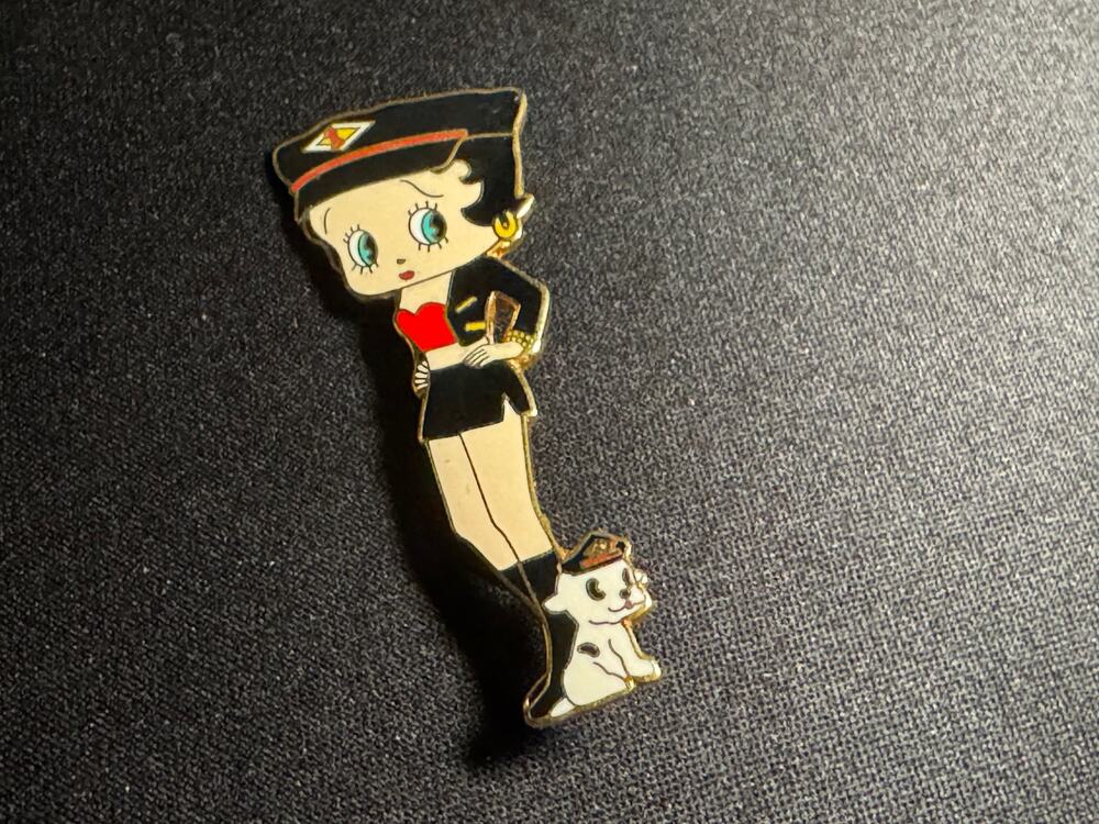 Betty Boop Vintage Metal Brooch